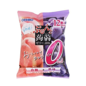 Thạch rau câu Orihiro mix (5 vị) (Đào & Nho tím)