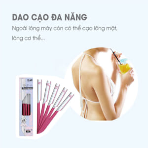 Set 5 dao cạo lông mày Kai Razor Beauty M cao cấp