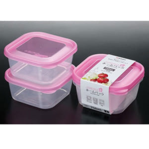 Set 2 hộp nhựa 750ml màu hồngNakaya