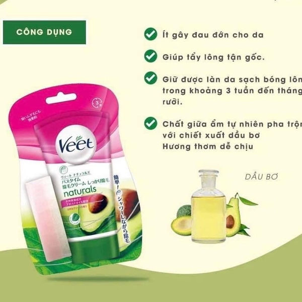 Kem tẩy lông Veet 150g (2 loại)