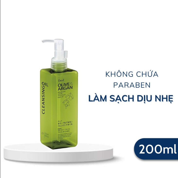 dau tay trang Deve chiet xuat dau Olive va Argan