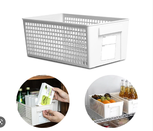 Giỏ đựng đồ đa năng dáng rộng màu trắng