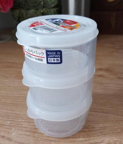 Set 3 hộp nhựa tròn 180ml Nakaya