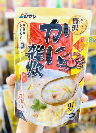 Cháo ăn liền Shimaya 250g (nhiều vị) (Vị cua)