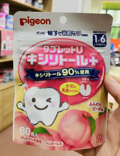 Kẹo chống sâu răng Pigeon cho bé 60 viên