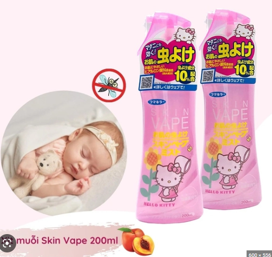 Xịt chống muỗi SKIN VAPE 200ml (Mùi mơ)