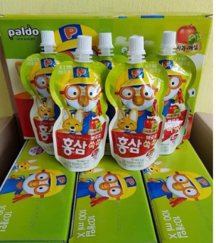 Nước Paldo Hàn Quốc 100ml vị Táo và Mơ - Gói