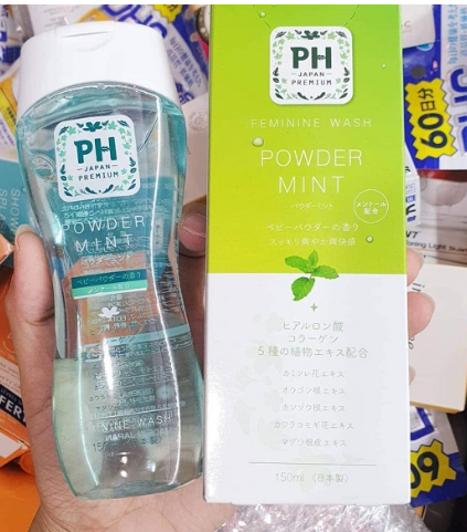 Dung dịch vệ sinh phụ nữ pH Care Japan Premium 150ml Powder mint