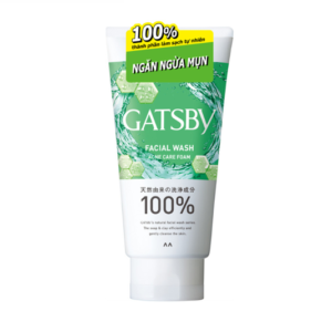 Sữa rửa mặt Gatsby Facial Wash Acne Care Foam tuýp 130g