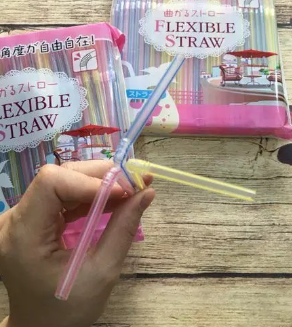 Set 120 ống hút Flexible Straw φ4mmx160mm - set