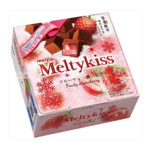 Socola tươi Meiji Melty Kiss hộp 52g (3 vị) (Vị dâu)